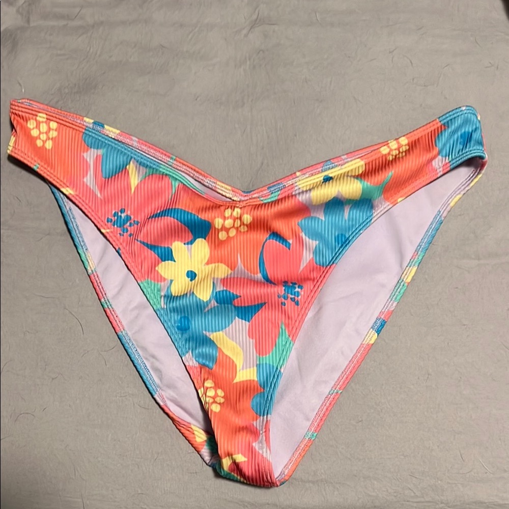 Vibrant Floral Bikini Bottom